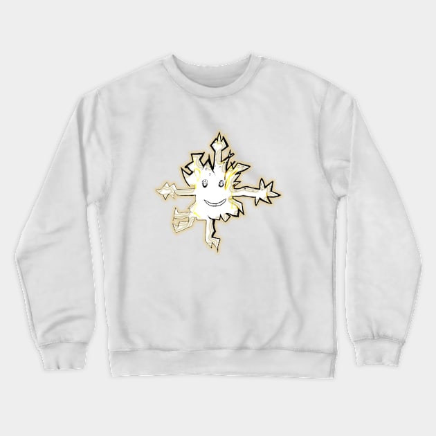 Golden Snowflake Crewneck Sweatshirt by IanWylie87